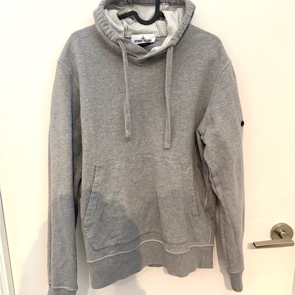 Stone Island Light Gray Men's Hoodie